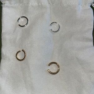 set of 4 faux ear cuffs